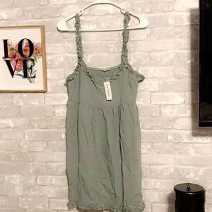 Ruffle Linen Baby Blue